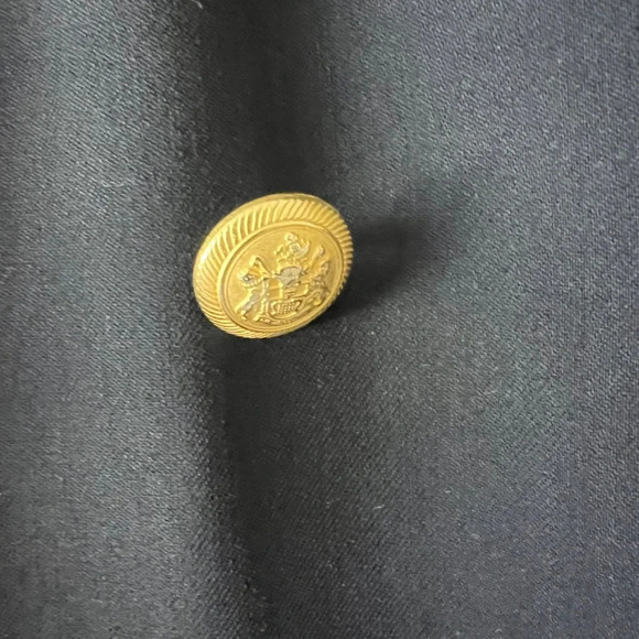 Liz Claiborne Classics Vintage Navy 100% Wool Double Breasted Blazer Size 8 - Picture 9 of 12